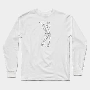 GOLF LINE ART Long Sleeve T-Shirt